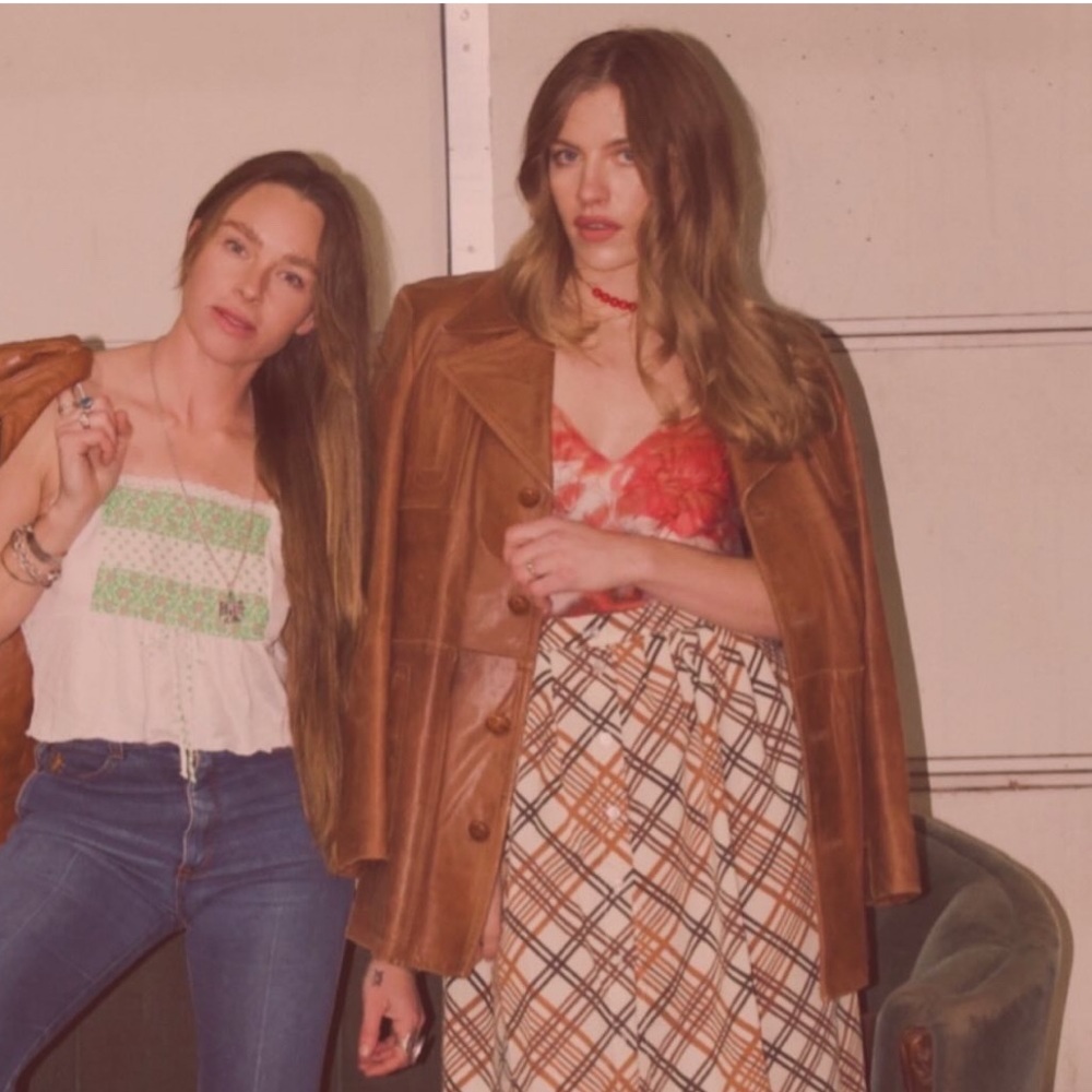 Vintage Silton brown leather jacket size 38